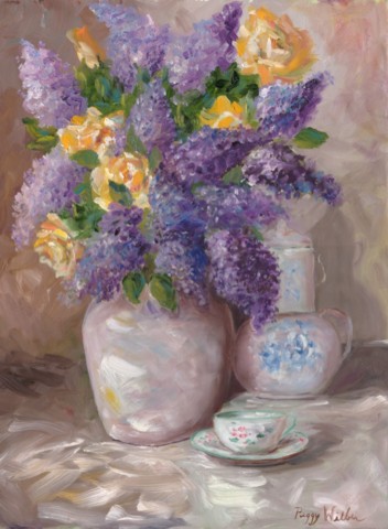 Lilacs & Yellow Roses
